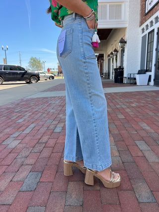 Daze | Valley Girl Wide Leg Ankle RomCom