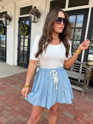 Sage The Label | Street Fest Scoop Top White