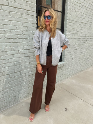 Millie Sweater Cardigan | Heather Grey