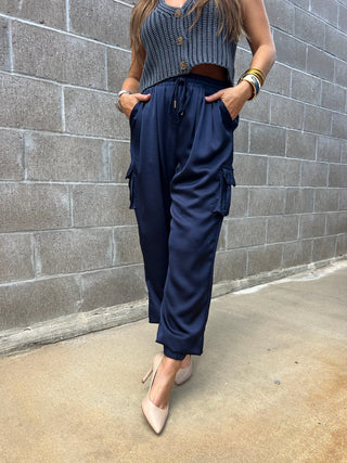 Glam | The Mereda Luxe Jogger Navy