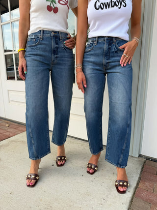 Daze Denim | Westward High Rise Seamed Barrel | Authentic