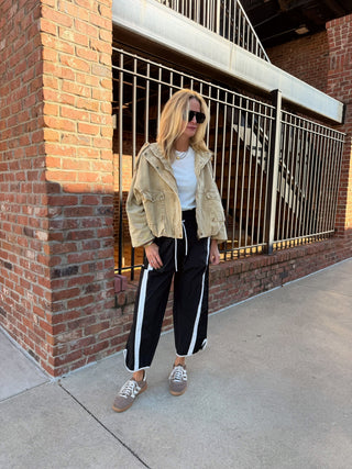 Saint Boyfriend Fit Corduroy Jacket Beige
