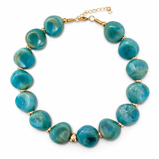 SAHIRA | Bahama Blue Beaded Necklace