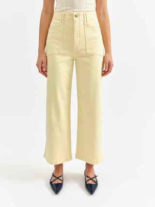 Daze Denim | Valley Girl Wide Leg Ankle in Sunny
