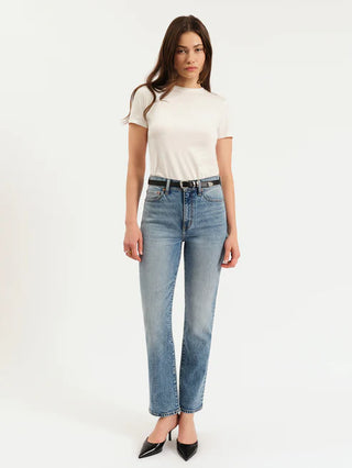 Daze Denim | Smarty Pants High Rise Slim Straight in Face to Face