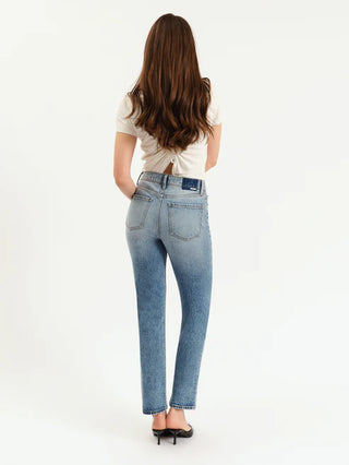 Daze Denim | Smarty Pants High Rise Slim Straight in Face to Face