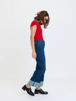 DAZE DENIM | Pleaser High Rise Wide Ankle | Slow Motion