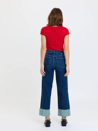DAZE DENIM | Pleaser High Rise Wide Ankle | Slow Motion