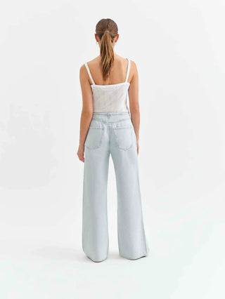 Daze Denim | Madison Mid Rise Wide Leg in Baby Talk