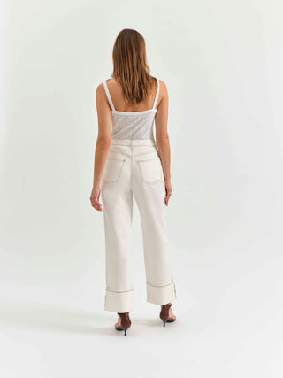 Daze Denim | Eastside Loose Cuff  Vanilla