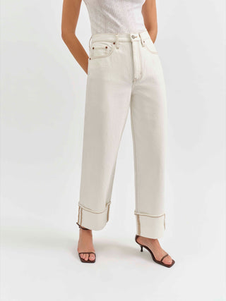 Daze Denim | Eastside Loose Cuff  Vanilla