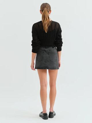 Daze Denim | Malibu Mini Skirt in Spade