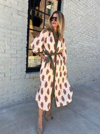 Entro | Botanical Falls Midi Dress