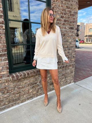 Selma Flower Trim Skirt