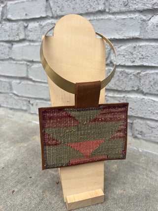 Orijinal | Kilim Pendant Necklace Brass v7