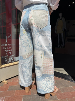 Patsy Patchwork Denim Pants