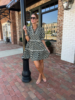 Entro | Faelina Floral Medallion Mini Dress