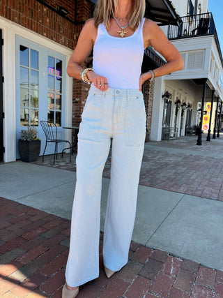 Daze Denim | Far Out Stripe Blue Bell