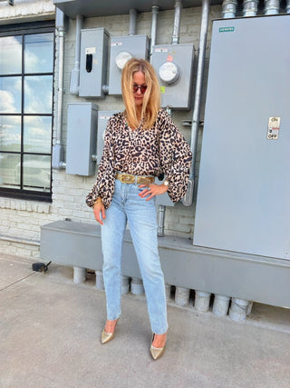 THML | The Elaine Cheetah Blouse