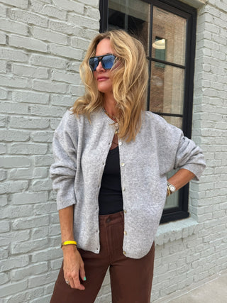 Millie Sweater Cardigan | Heather Grey