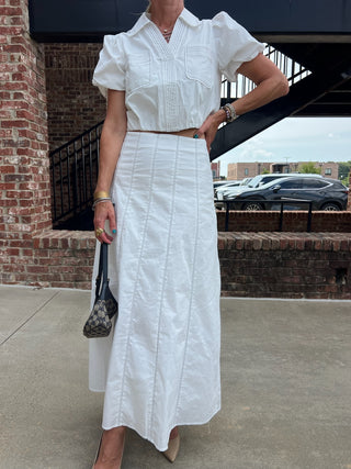 TCEC | All Day All Night White Skirt