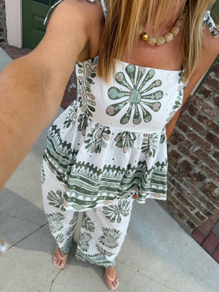 ENTRO | Poppy Olive Combo Set