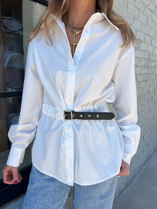 The Miranda Button Down White