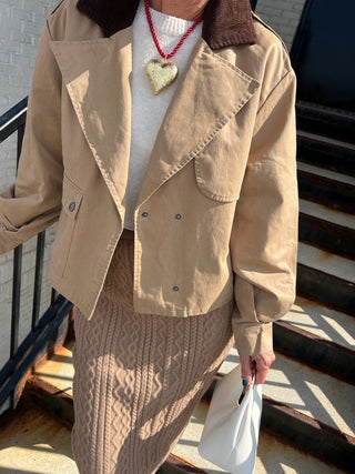Steve Madden | Luisa Corduroy Jacket Tan