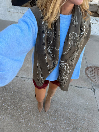 Elowyn Balloon Sweater Sky