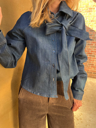 Steve Madden | Tessie Denim Top Deep Indigo