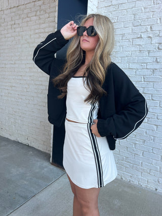 Z Supply | On Track Oversized Jacket Black