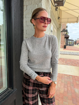 Olivaceous | Georgia Sweater Heather Grey