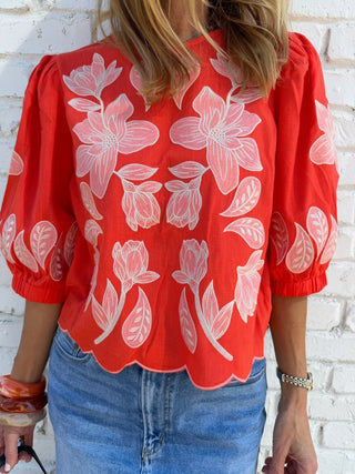THML | Bryn Embroidered Top