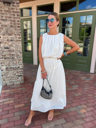 Habitual | Eyelet Maxi Skirt