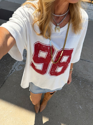 98’ V-Neck Jersey Tee