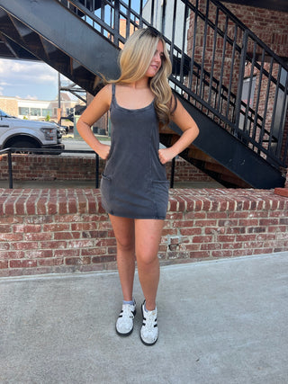 Z Supply | Jet Set Mini Dress Black Sand