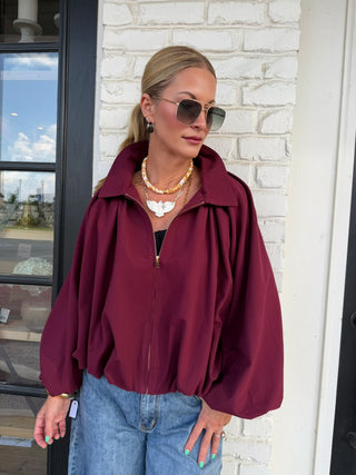 Moody Evening Jacket Wine