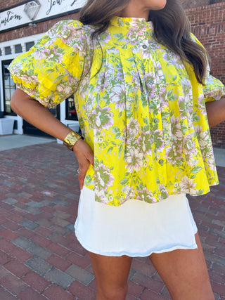 Sunset Tulips Blouse