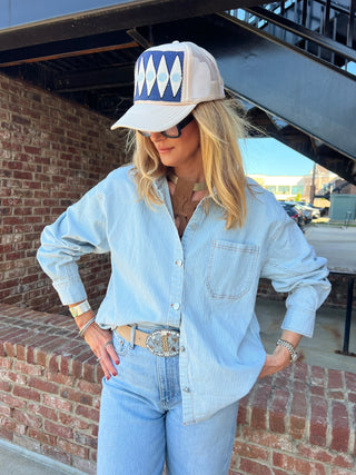LE LIS | Adora Pinstripe Top