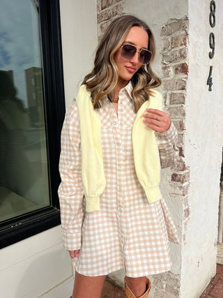 OLIVACEOUS | Gretta Gingham Dress
