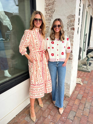 The Josie Cardigan Red