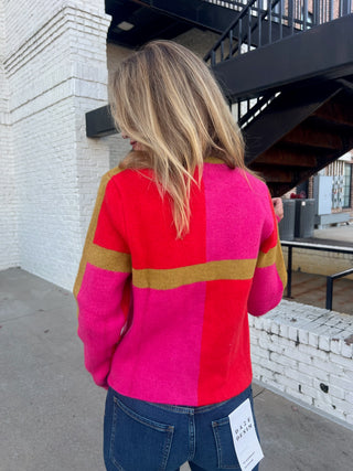 THML | Nadia Colorblocked Cardigan