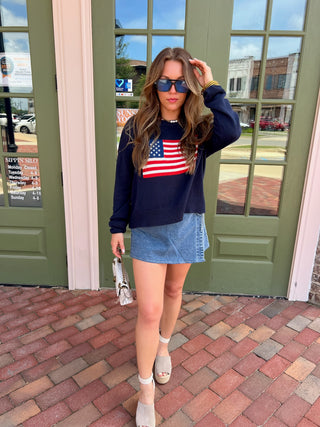 Z Supply | Sienna Patriot Sweater Eclipse