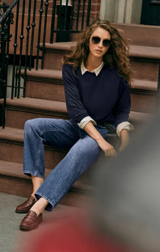 Z Supply | The Off Duty Bowed Ankle Breakpoint Denim