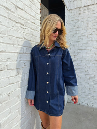 LE LIS | Remi Denim Dress Indigo
