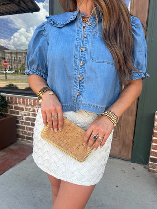 Wendy Denim Top