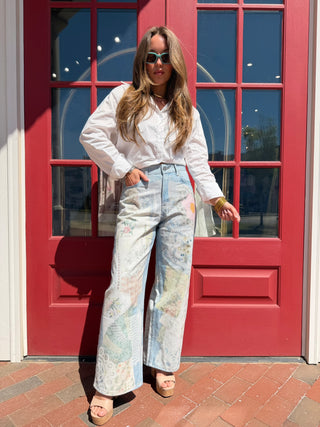 Patsy Patchwork Denim Pants