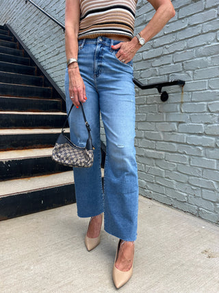Daze Denim | Pleaser High Rise Wide Ankle Wide Awake