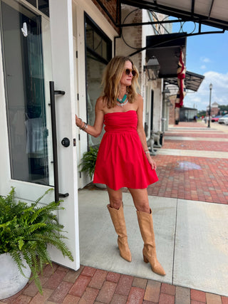 Needii | Mavis Tube Mini Dress Red