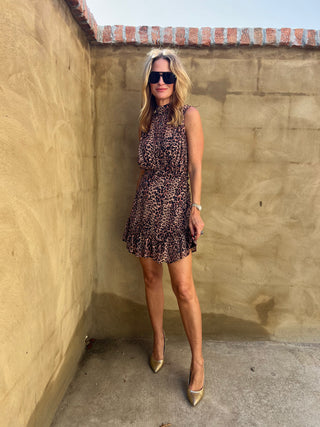 Sage The Label | Wild Dreams Ruffle Dress Taupe Multi